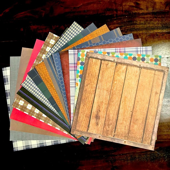 Fall Scrapbook Paper! Beautiful Autumn Colors! 12x12! - Picture 1 of 17